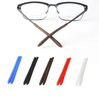 high quality eyewear transparent anti slip silicone temple holder eye glasses accessories soft flat mouth silicone foot cover
