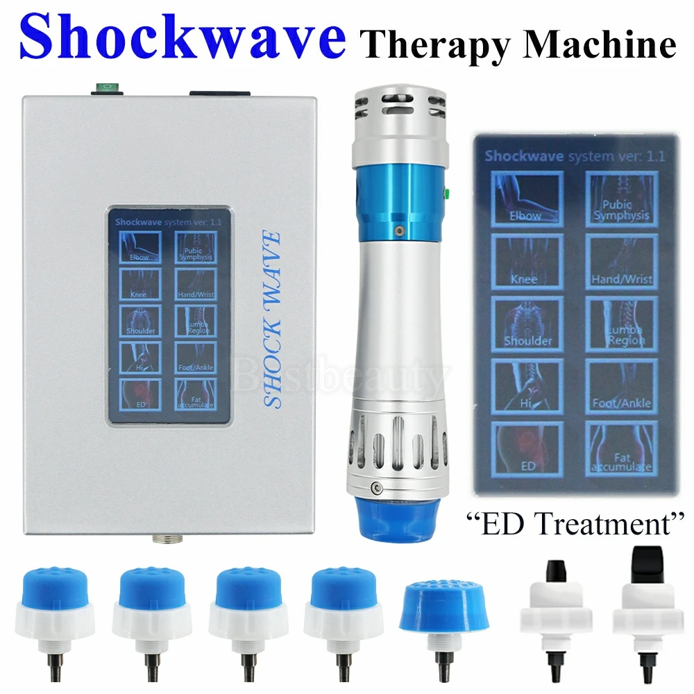 

Shockwave Therapy Machine Professional Pain Relief Massager Touch Screen For ED Treatment Body Massage Relaxation Physiotherapy