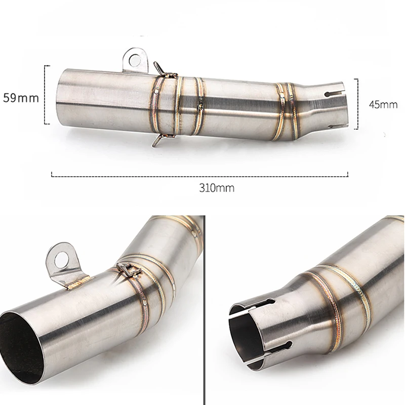 Выхлопной глушитель для мотоцикла YZF R6 YZF-R6 2006-2016 труба из нержавеющей стали со