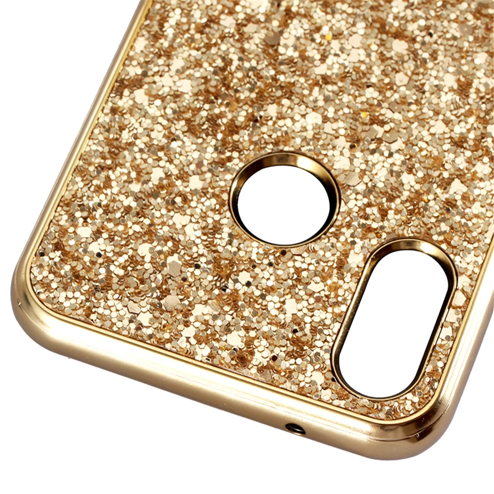 Роскошный блестящий чехол из золотой фольги для телефона Huawei P30 Pro P20 Mate 20 Lite Y5 Y6 2019