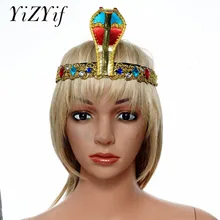 Snake Shape Headdress Halloween Cosplay Costume Jewelry Golden Cleopatra Snake-shaped Headdress Treasure Queen Hair Accessories