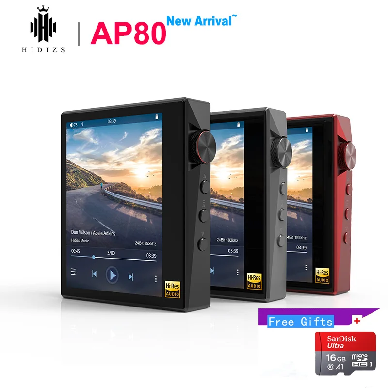 Hidizs AP80 Hi Res ES9218P Ультрапортативный Bluetooth HIFI музыкальный mp3 плеер LDAC USB DAC DSD 64/128 FALC