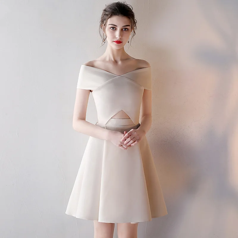 

FENTEFEN 2021 Short Evening Dress Vestido de Festa Evening Prom Gowns Robe de Soiree Sexy Dresses Usually wearable TM-0041