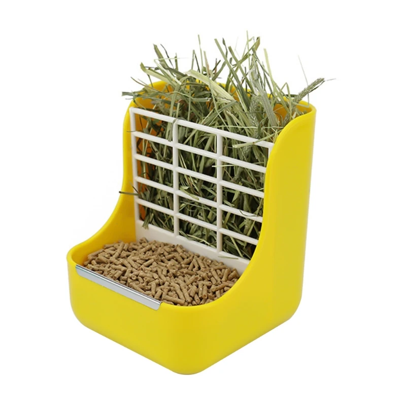 

Rabbit Feeder Bunny Guinea Pig Hay Feeder Guinea Pig Hay Food Feeder for Cage Chinchilla Plastic Food Bowl