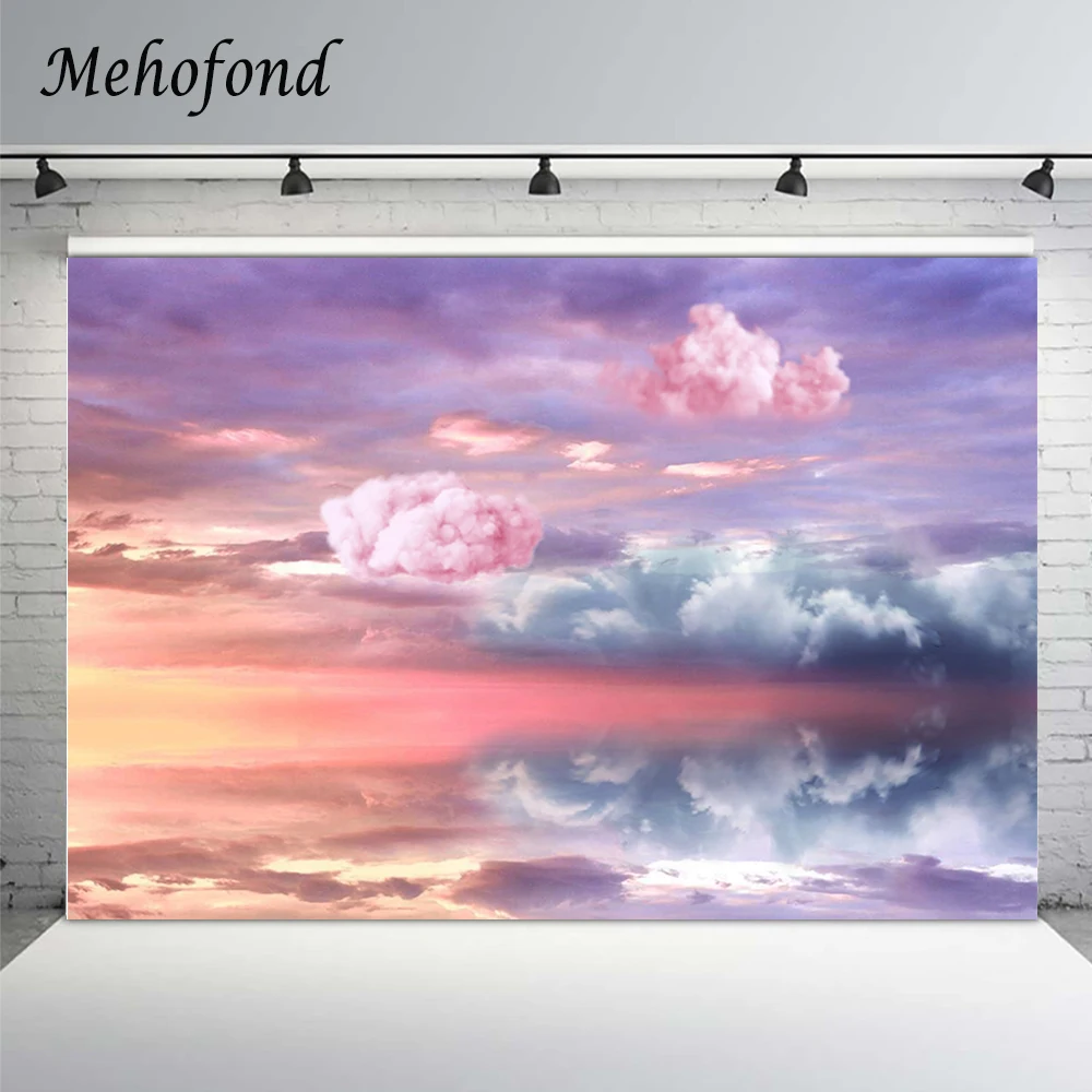 

Фоны для фотосъемки Mehofond фантазия мечтательное небо красочные облака закат светящийся Дети Портрет фон фотостудия плакат