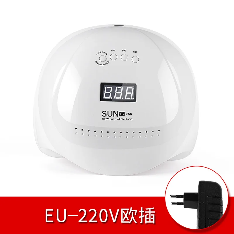 SUNZ19plus-EU Лампа для ногтей 72 Вт лампа для ногтей умный датчик для ногтевой фототерапии машина светодиодные лампы высокой мощности УФ лампа - Цвет: SUNZ19plus-EU