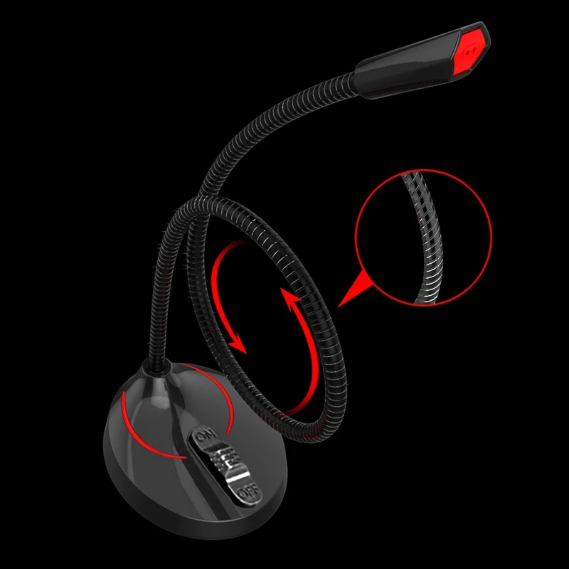 USB Computer Microphone Plug and Play 3.5Mm Home Studio Omnidirectional Suitable for Desktop/Laptop/Computer/Notebook | Электроника