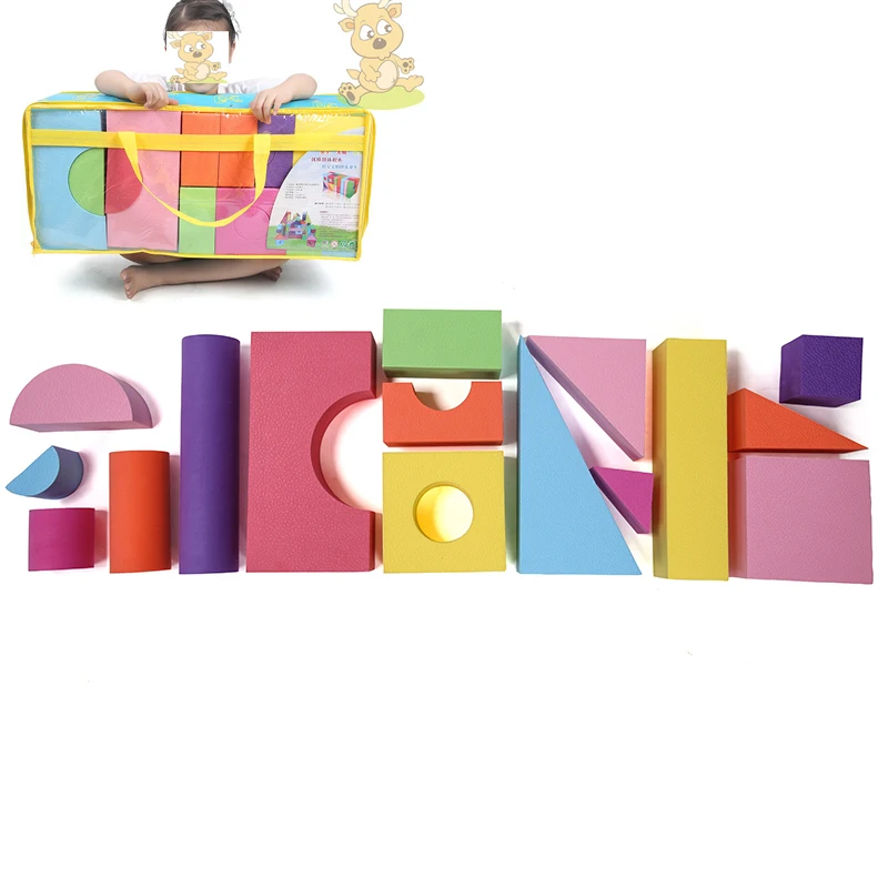 

FREE SHIPPING EVA Soft Toy Bricks Building Yoga Block Games Play Center Indoor Playground For Children