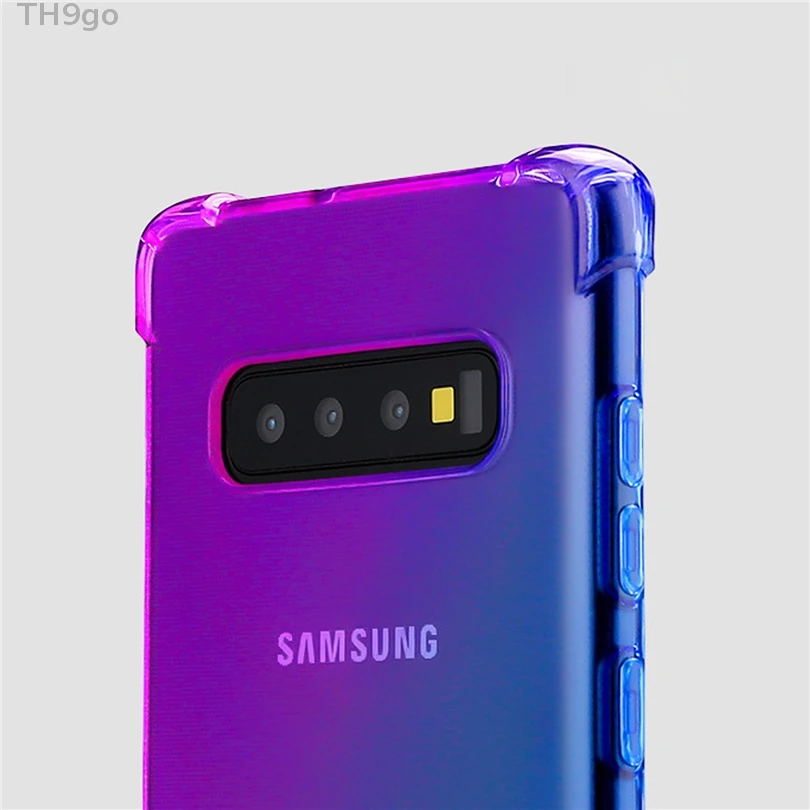 Чехол для телефона с градиентом Samsung Galaxy S10 5G S8 S9 Plus S10E противоударный чехол