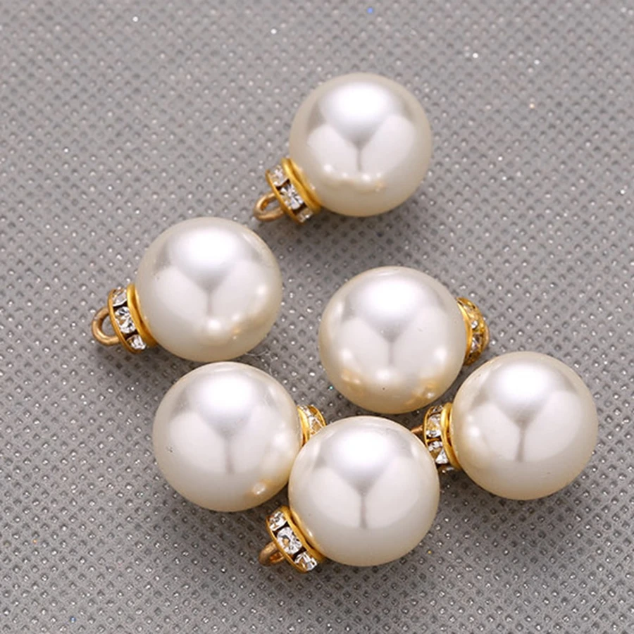 10 шт. жемчужные пуговицы Стразы для украшения одежды|Пуговицы| |