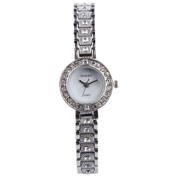 Time100 женские Кварцевые Часы со старазами Хрустальный Браслет часы Ювелирные