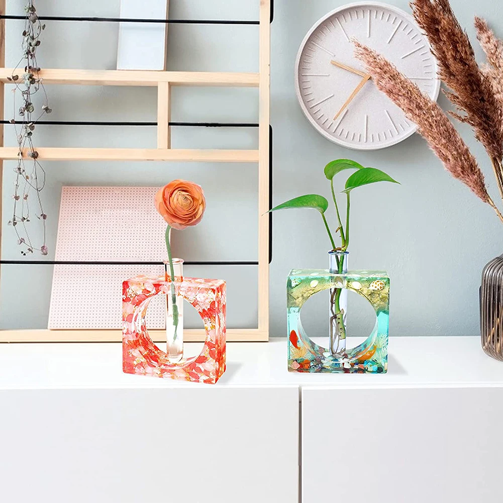 

1Pc Silicone Molds Flower Vases Branches Hydroponic Resin Model Vase Crystal Epoxy Creative Ornaments Living Room Home Decor