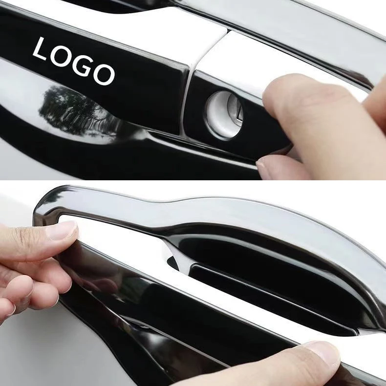 

1set Car Styling Stainless Steel Mirror Door Wrist Bowl Handle Protection Cover Stickers For Volkswagen Passat CC b5 b6 b8 r36