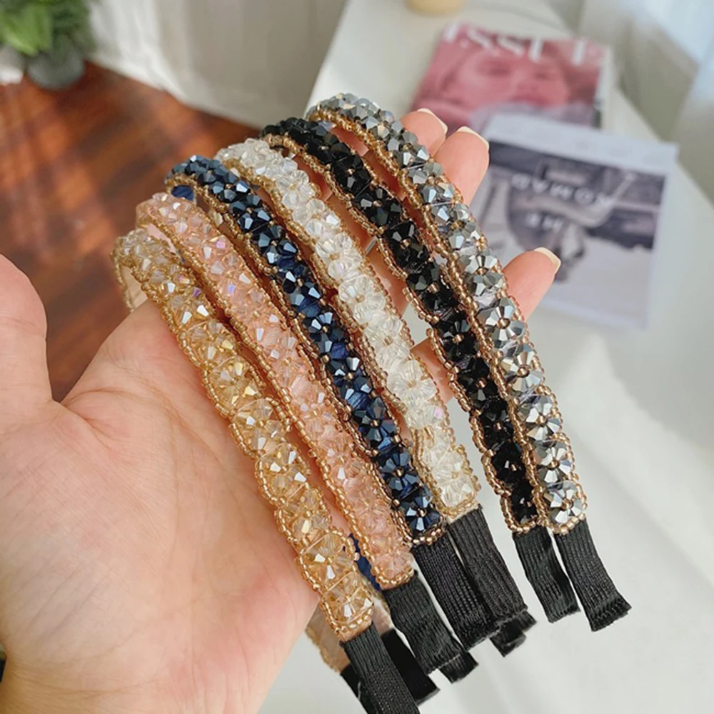 

Rhinestone Crystal Headwear Hoop Women Hair Band Luxury Shiny