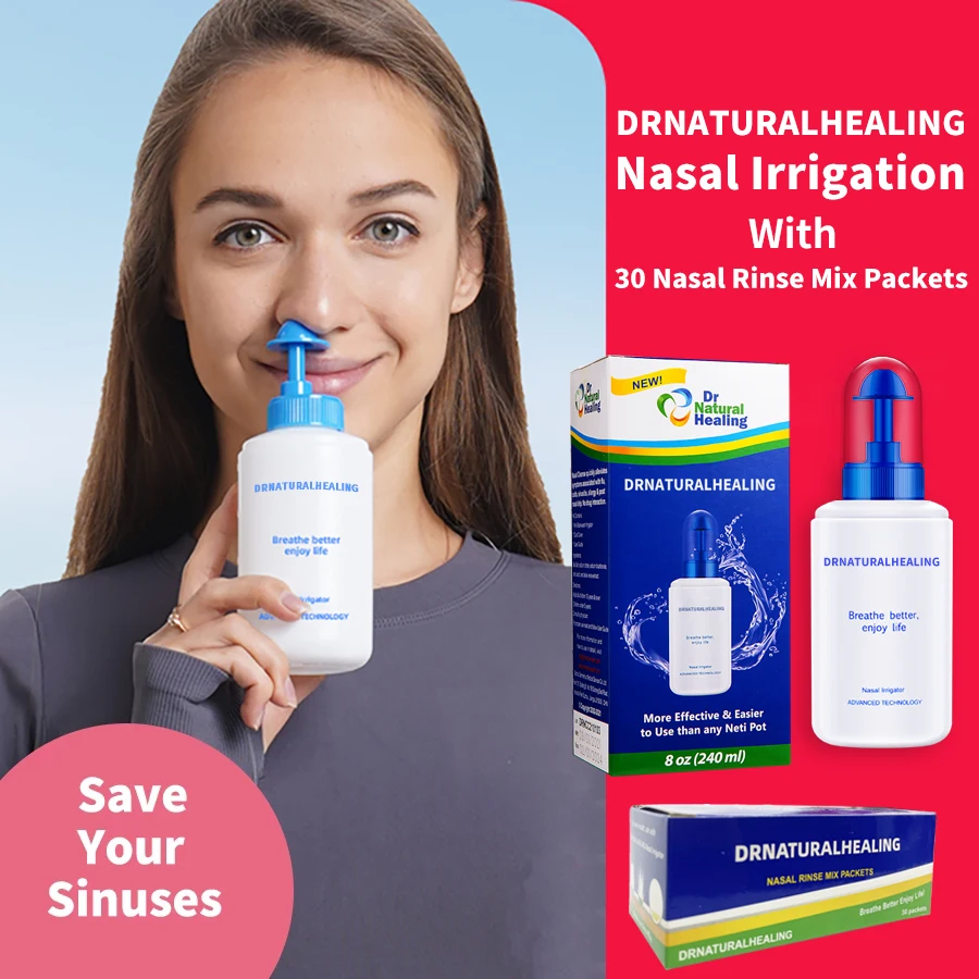

Ирригатор для носа DRNATURALHEALING, 8 унций, для взрослых