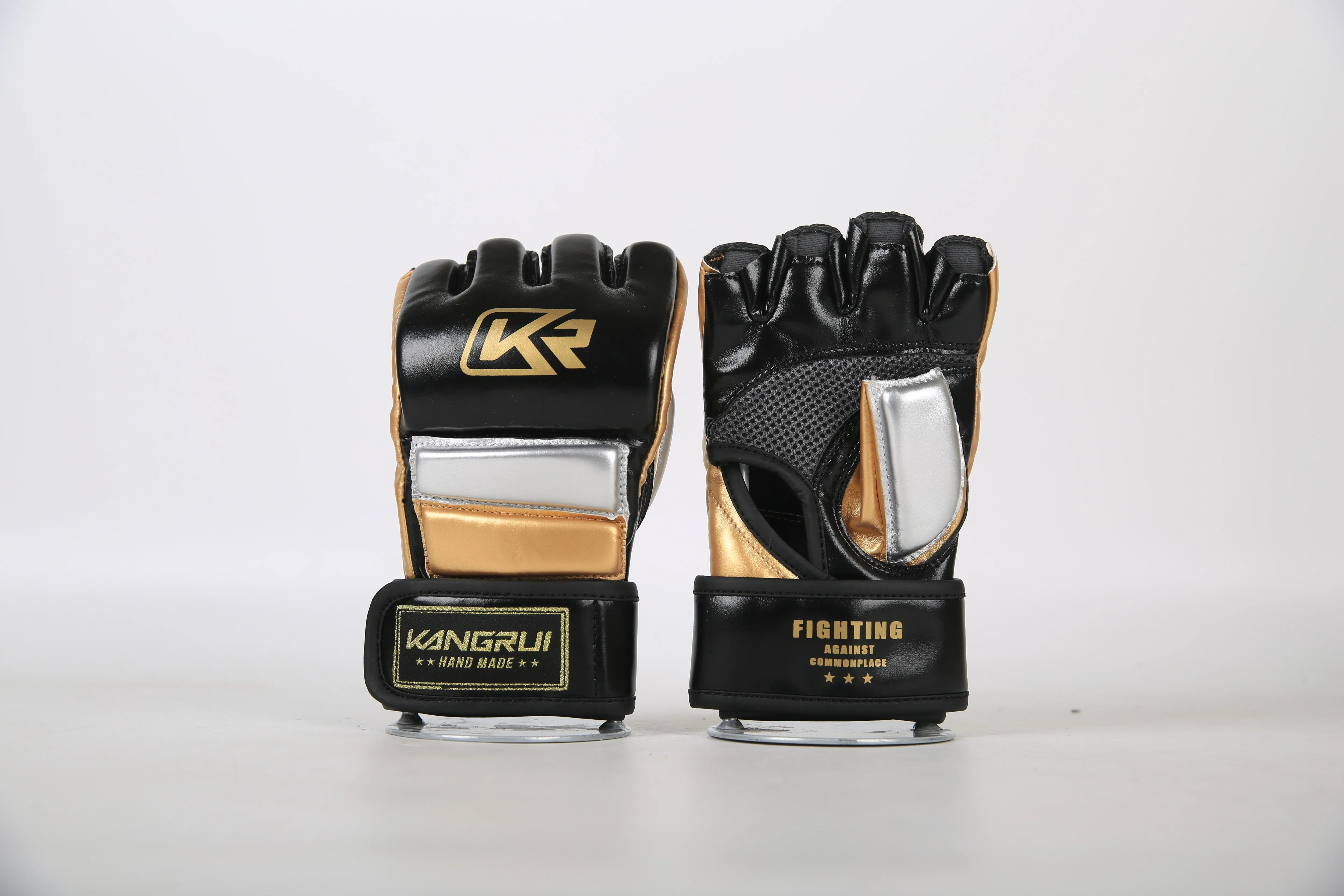 Боксерские перчатки для ММА мужчин и женщин мужские кожаные без пальцев