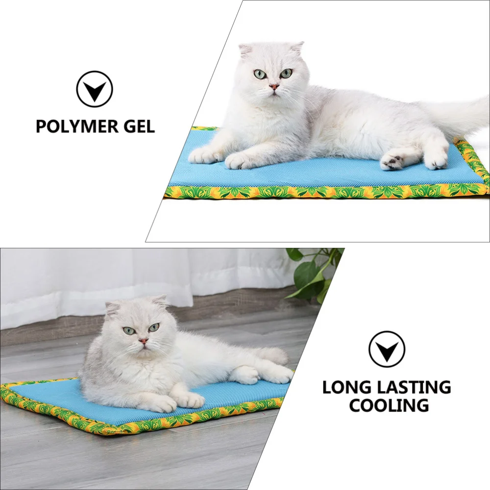 

1pc Puppy Cooling Mat Washable Pet Cooling Pad Breathable Pet Sleeping Mat