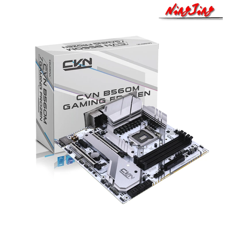 Цветная игровая материнская плата CVN B560M GAMING FROZEN V20 mATX Intel B560 3200 128G USB 3 2 SATA M.2