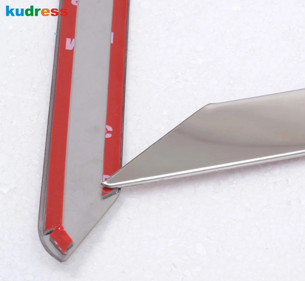 4 шт. треугольные декоративные ленты из нержавеющей стали для Ford Ecosport 2013 2014 2015 2016 |