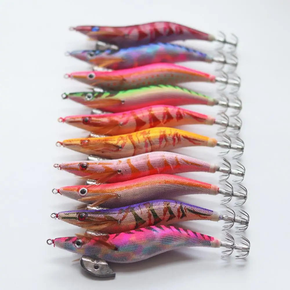 

10Pcs Luminous Saltwater Squid Jig Cuttlefish Fishing Lure Bait Tackle with Hook