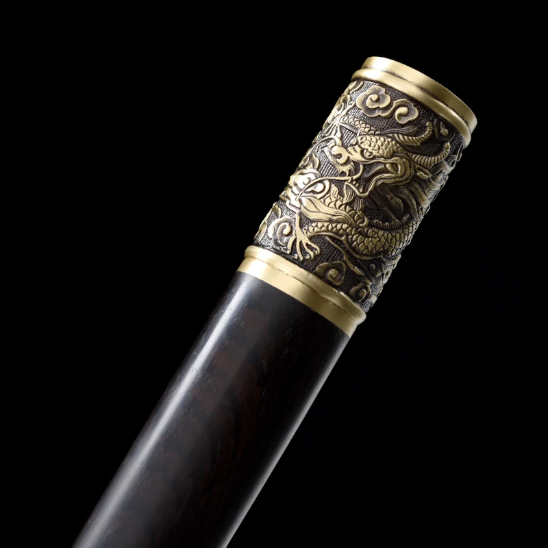 

Real Rosewood Cane Sword Folded Steel Damascus Blade Razor Sharp Chinese Swords Handmade Full Tang Hawk Walking Stick Knife
