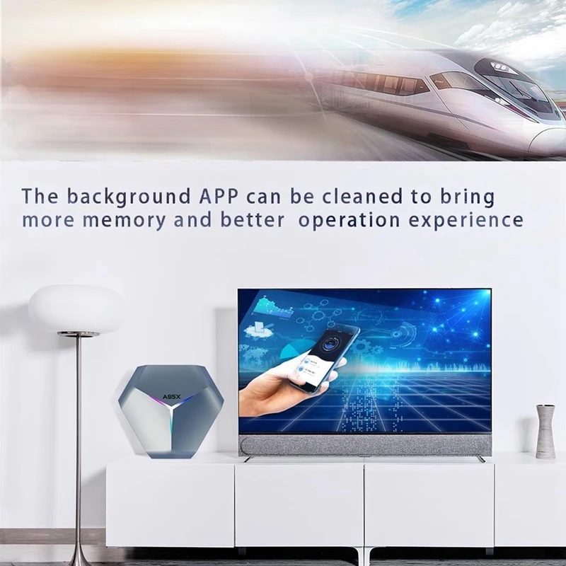 A95X TV Box Android11 S905X4 Quad Core 2 4G & 5 0G Dual WIFI Bluetooth 4 RGB светильник Smart | Электроника