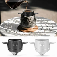 coffee filter foldable coffee maker stainless steel drip coffee tea holder portable reusable paperless pour over coffee dripper