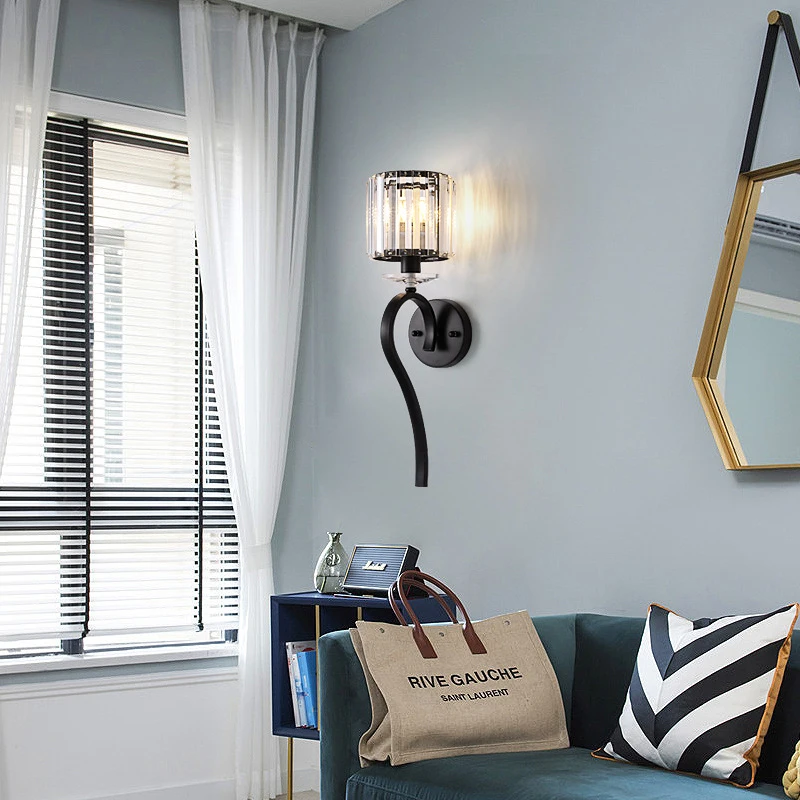 Современный светильник Роскошная обувь с украшением в виде кристаллов настенный