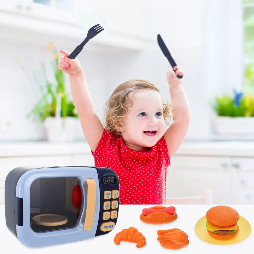 

1 Set/13pcs Microwave Oven Simulation Kitchen Utensils Kids Pretend Play