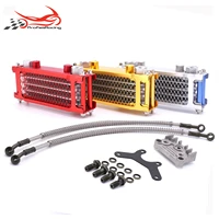 motorcycle oil cooling cooler radiator oil cooler set for 50cc 70cc 90cc 110cc 125cc 140cc horizontal engine chinese made