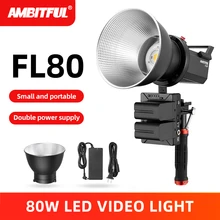 AMBITFUL FL80 80W 5600K светодиодный видео светильник версия 2 дня светильник сбалансированный CRI96 TLCI 95 + 5 Предварительно запрограммирован светильник влияние на креплении Bowens