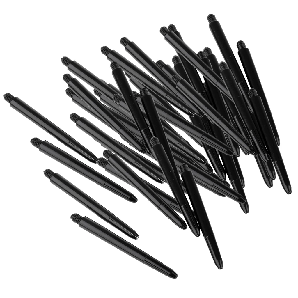 

60 Pcs Thread Plastic Re-Grooved Stems Shafts Lightweight Black