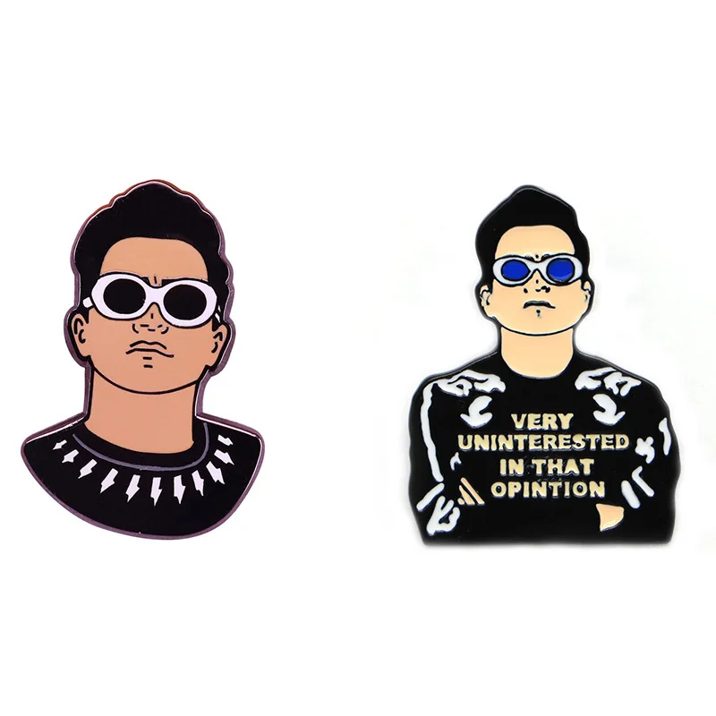 

Schitt Creek Brooch TV Series Jewelry Cute Cartoon Figure Shape Clothing Badge Enamel Lapel Pins Gift for Friends Accessory