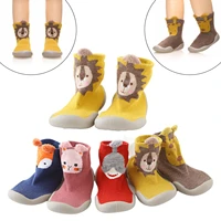girl boy toddler anti slip warm slippers socks cotton shoes for winter home new design kids socks