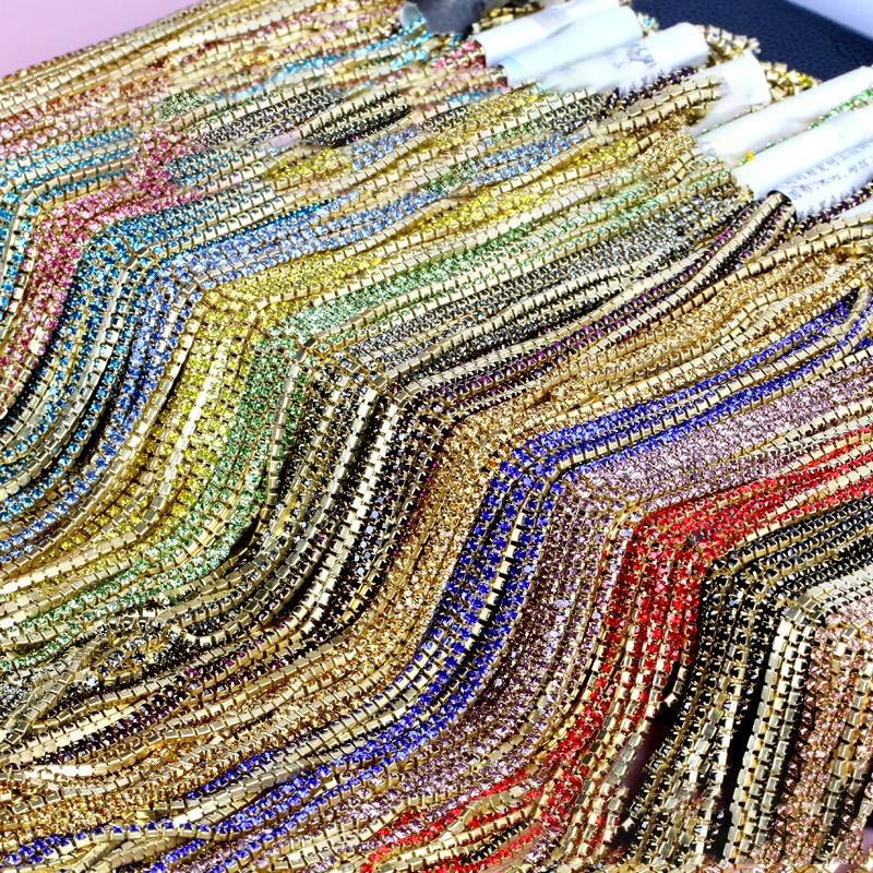 

Цепочка для стразы, 2 мм, 2,5 мм, 2,8 мм, 3 мм