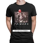 Футболка с надписью ужасные друзья, Майкл Майерс Джейсон Вурхиз, Мужская хлопковая футболка на Хэллоуин, Уникальные футболки, летняя одежда