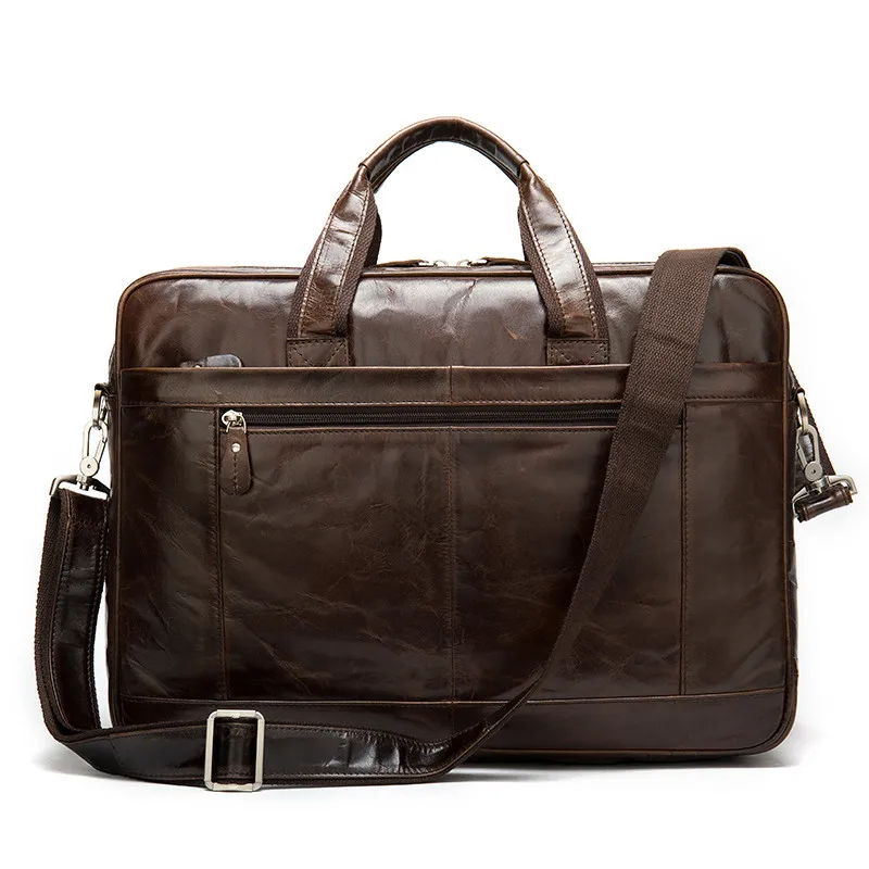 

Портфель мужской из воловьей кожи, в стиле ретро, для ноутбука 15,6 дюйма