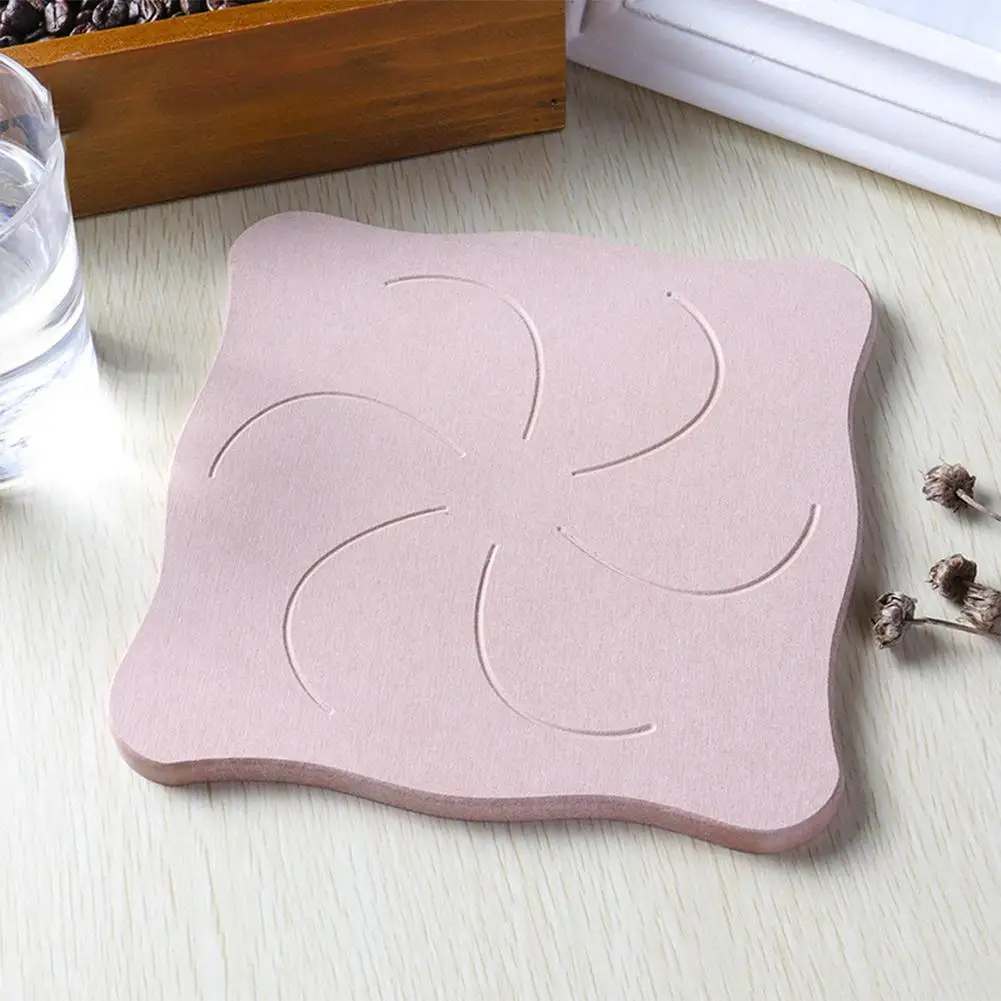 Быстросохнущая водопоглощающая розовая диатомитовая тарелка для чайника горшок