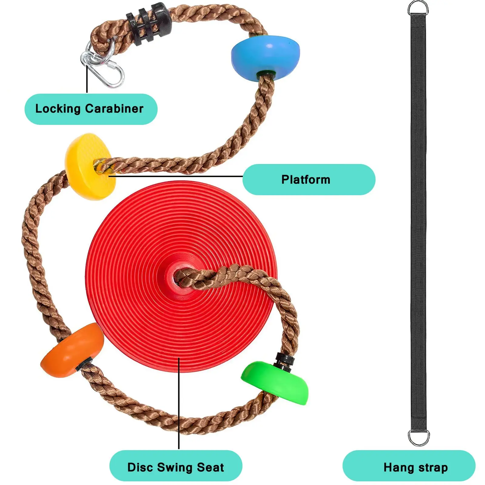 

Детская дисковая Веревка для дома и улицы, игрушка для раннего скалолазания в детском саду, детская тренировочная веревка для скалолазания,...