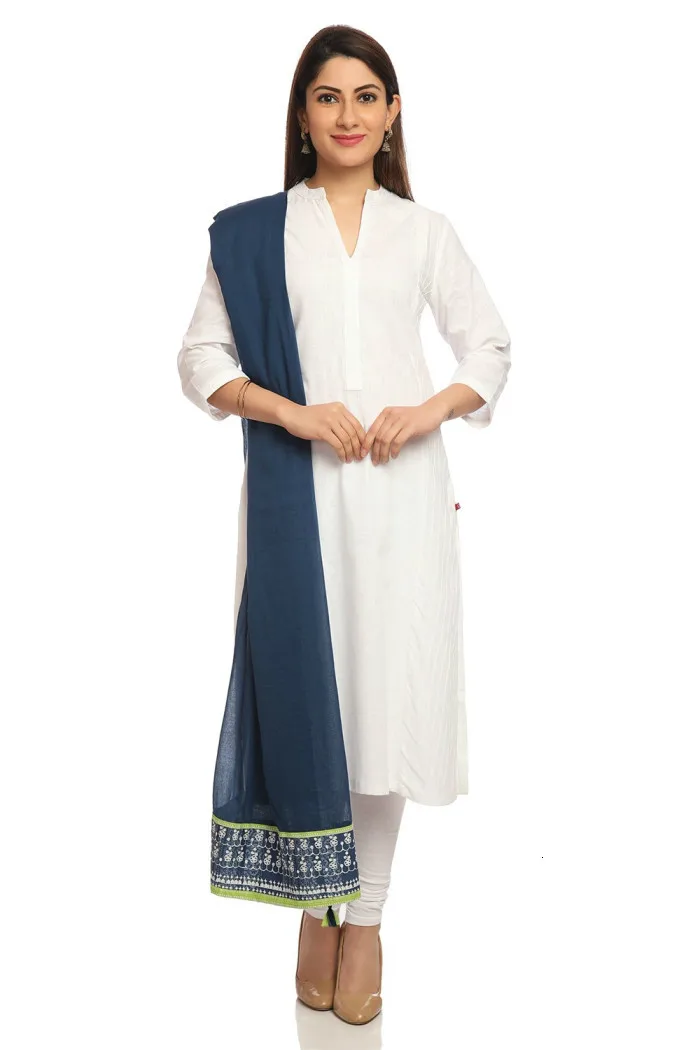Белый костюм для отдыха из чистого хлопка-платье сари женщин индийское