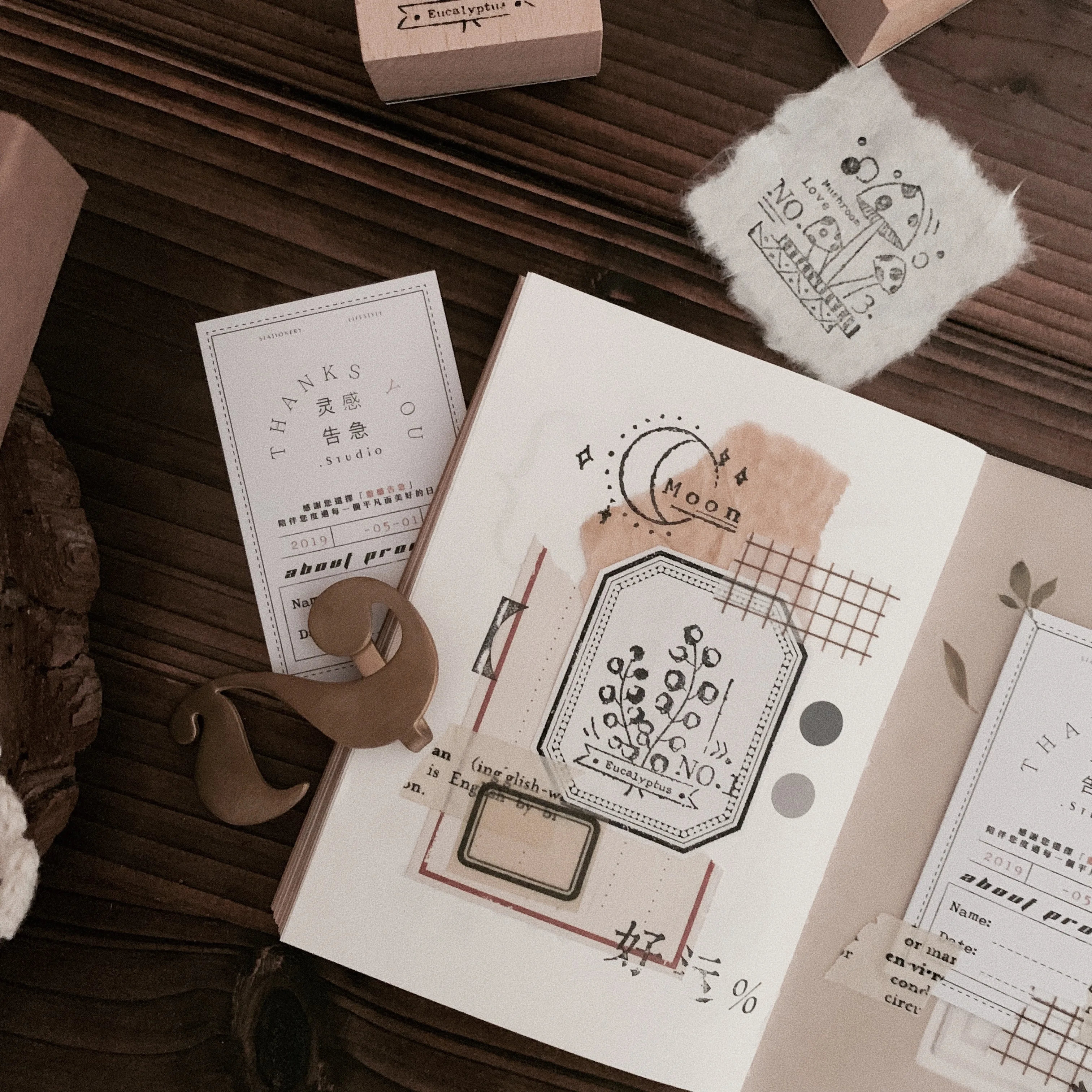 WOKO 6 шт./кор. винтажный Botany цветок печать штамп ретро завод гриб папоротник дерево и резиновое уплотнение бревна Печать декоративный планировщик дневник