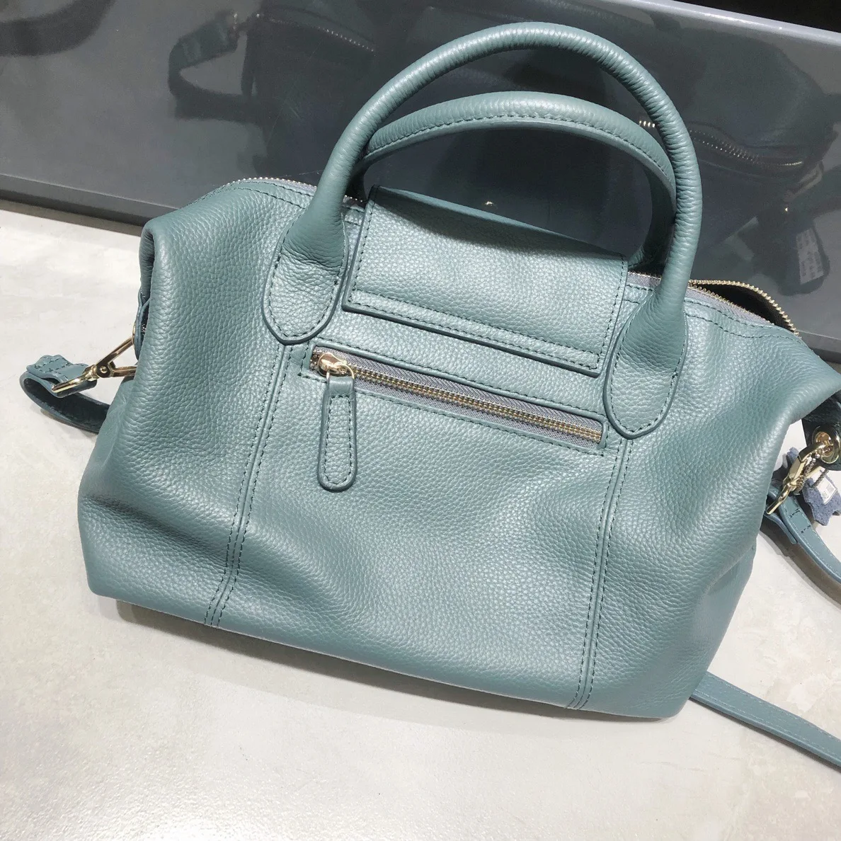 Женская сумка-тоут из бычьей кожи вместительная | Багаж и сумки