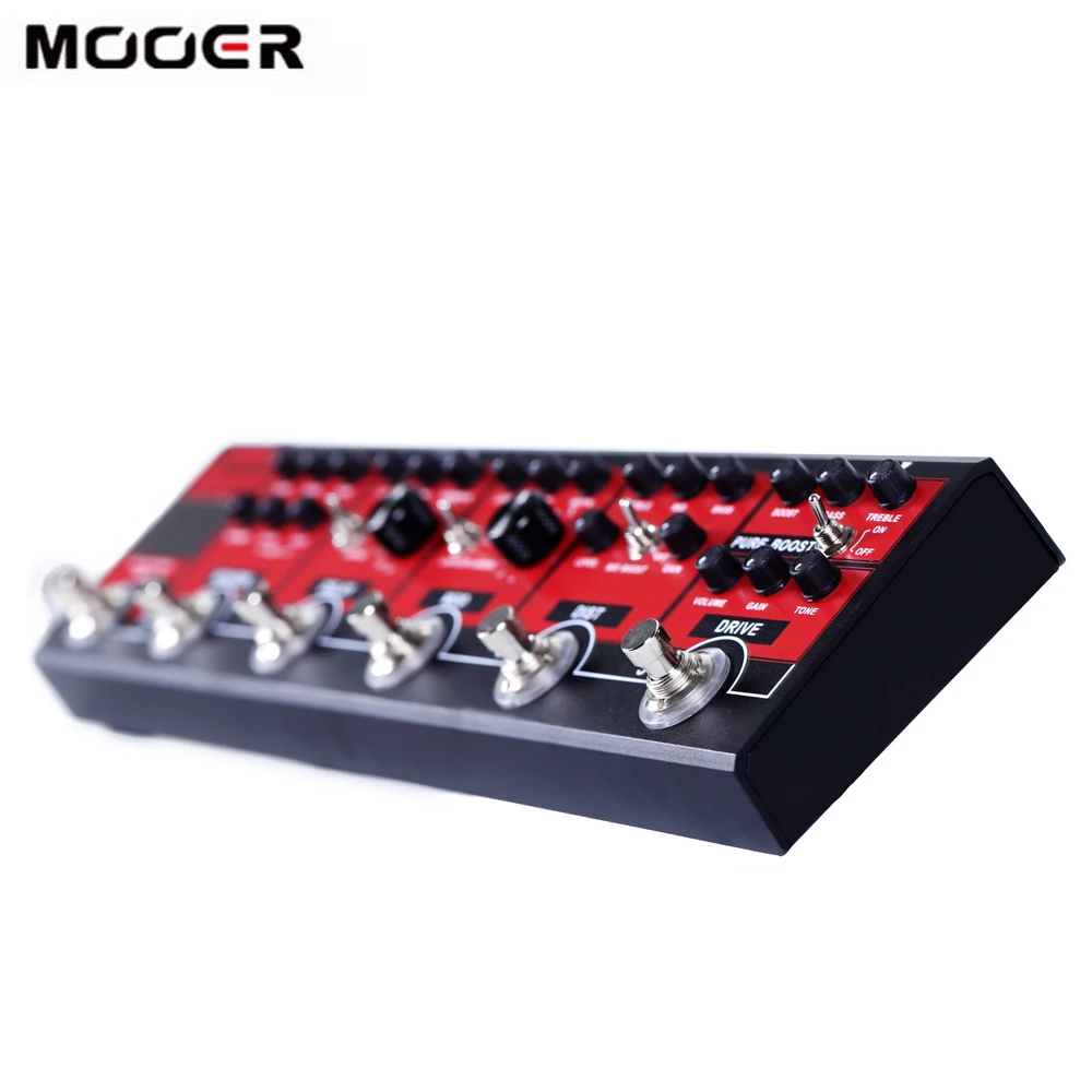 MOOER RED TRUCK 6-в-1 комбинированная педаль эффектов усиление + избыточный привод