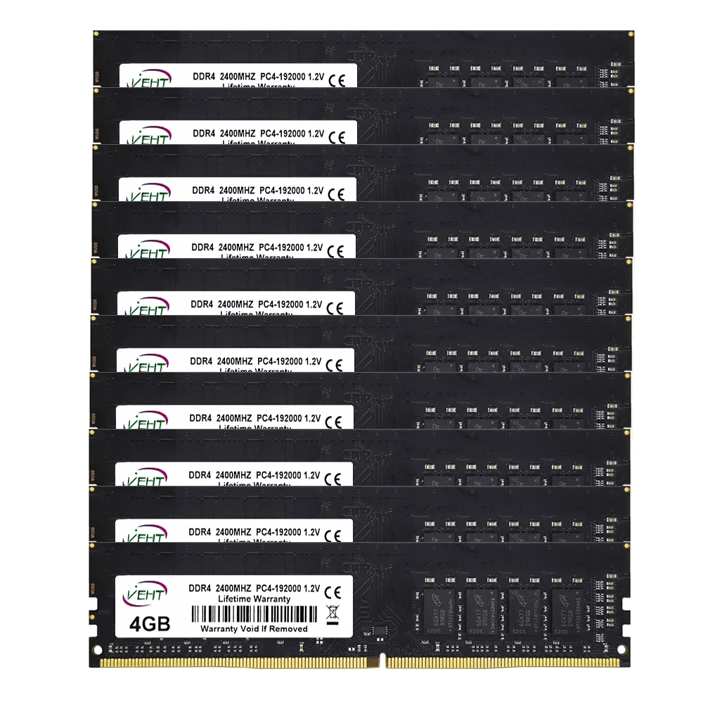 

10 шт., настольная оперативная память VEHT DDR4, 4 Гб