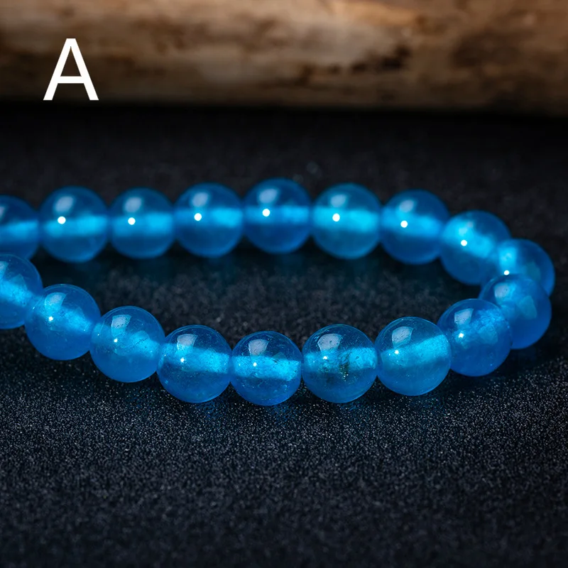 8mm Natural Stone Colorful Transparent Chalcedony Beads Semi-finished Jewelry Making Necklace New DIY Bracelet Accessories 39cm | Украшения