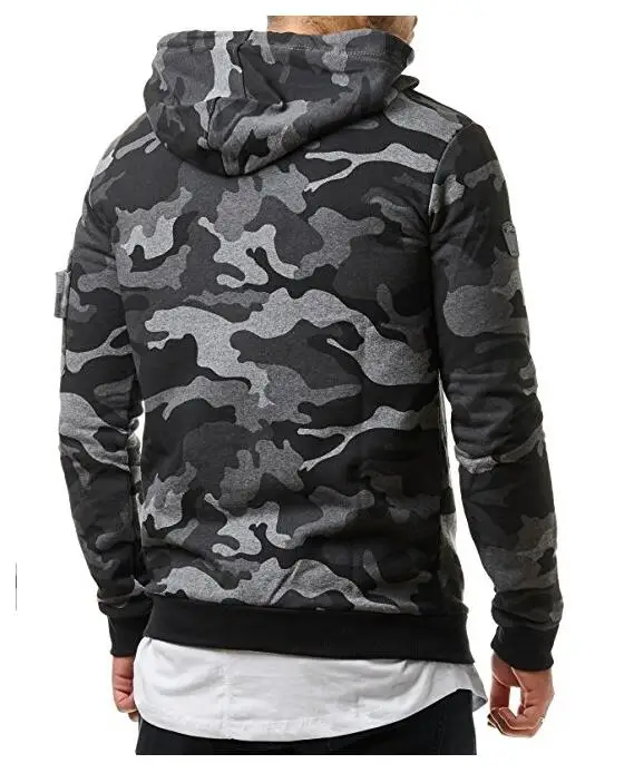 2018 Autumn and winter new classic camouflage casual men's hooded pullover sweater hoodies mens | Мужская одежда