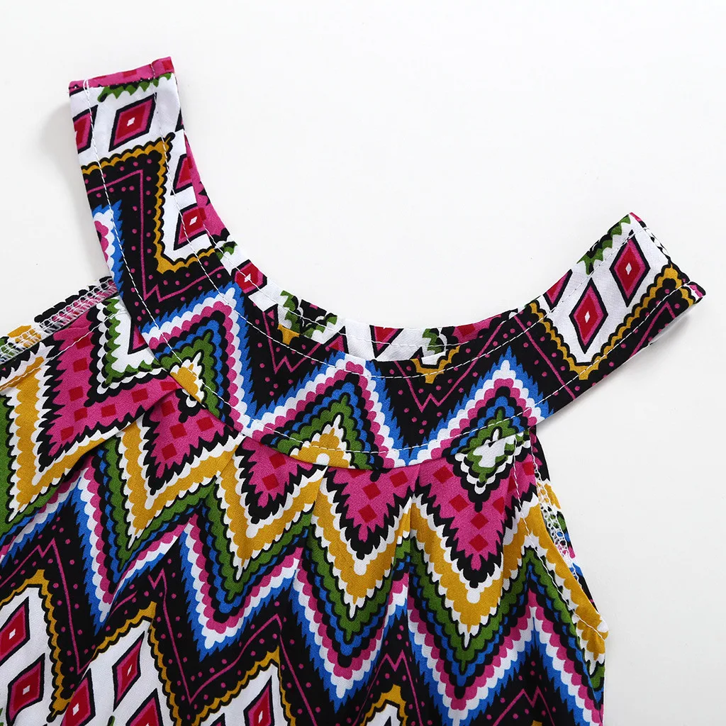 Одежда для маленьких девочек летнее Повседневное платье принцессы без рукавов в