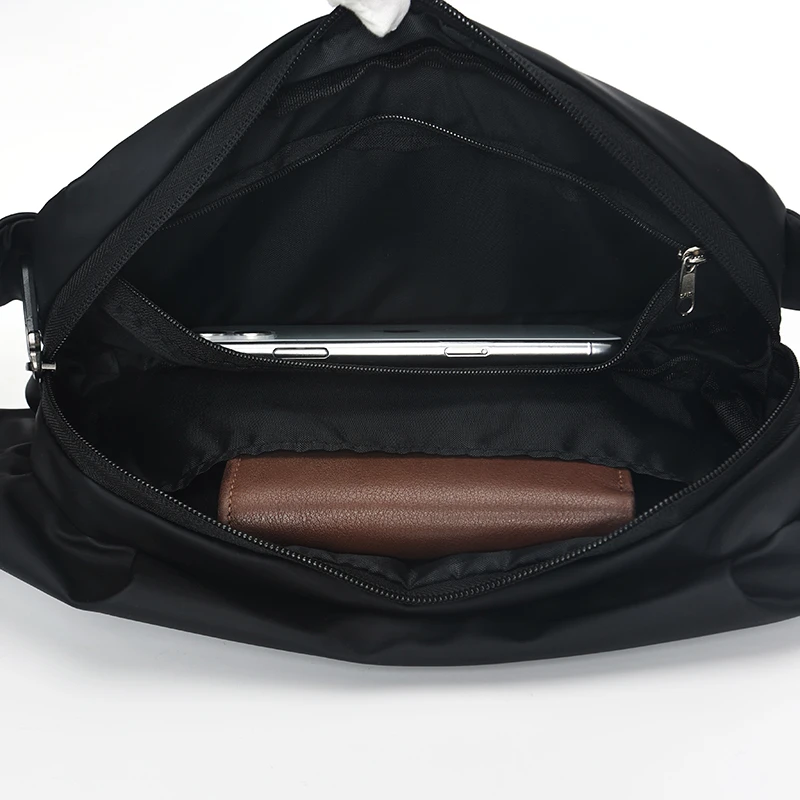 Waterproof Fabric Men Waist Pack Outside Business Shoulder Bags Male Travel Leisure Student Colleage Boys School Shoulder Bags