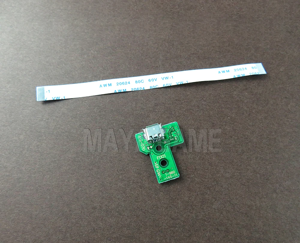 JDS-040 12PIN Зарядное устройство черз порт USB гнездо на плату цепи JDS 001 011 030 040 050 055 с ленточным кабелем для Playstation 4 PS4 Pro контроллер комплект из 2 предметов - Цвет: JDS-040 12PIN