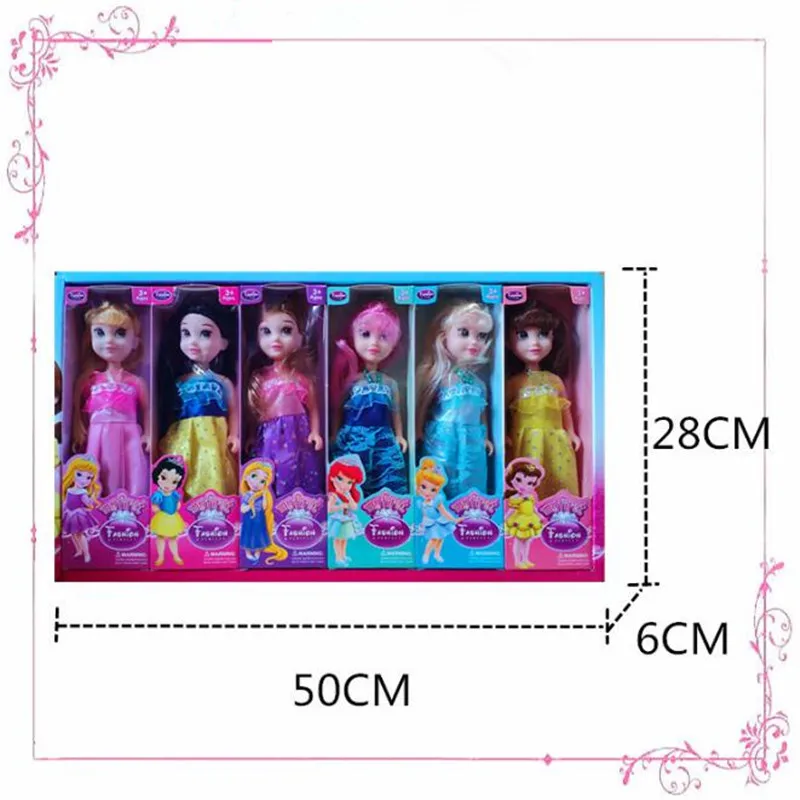 25 см Дисней София Белоснежка колокольчик длинные волосы принцесса кукла костюм